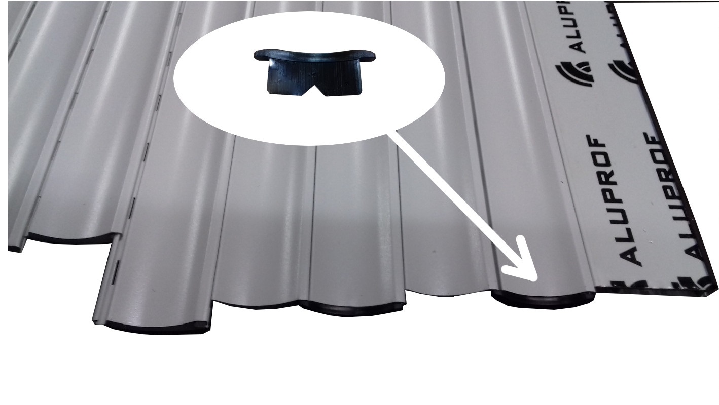 Zastosowanie zatyczki do profilu aluminiowego w rolecie zewnętrznej o rozmiarze 39 mm